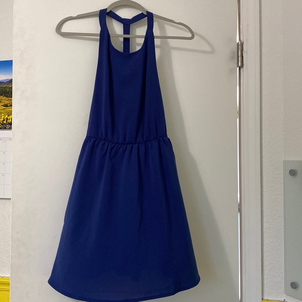Navy blue freebird dress, size adult small